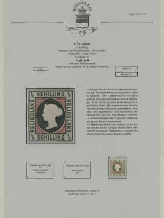 HELIGOLAND - STUDY COLLECTION OF REPRINTS – sheet 195