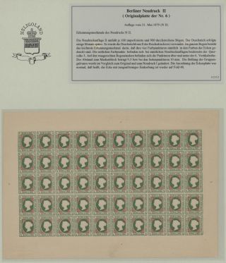 HELIGOLAND - STUDY COLLECTION OF REPRINTS – sheet 198