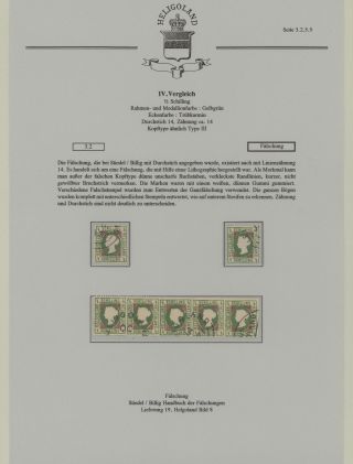 HELIGOLAND - STUDY COLLECTION OF REPRINTS – sheet 205