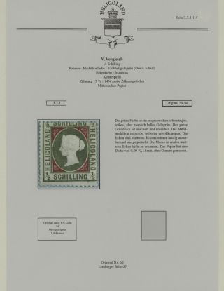 HELIGOLAND - STUDY COLLECTION OF REPRINTS – sheet 211
