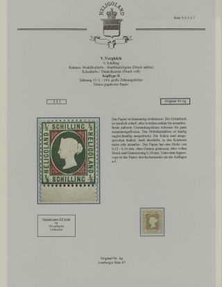HELIGOLAND - STUDY COLLECTION OF REPRINTS – sheet 214