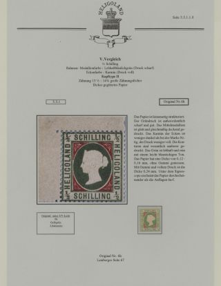 HELIGOLAND - STUDY COLLECTION OF REPRINTS – sheet 215