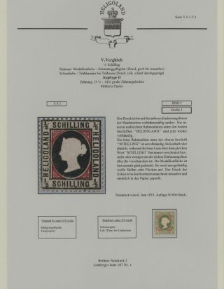 HELIGOLAND - STUDY COLLECTION OF REPRINTS – sheet 216