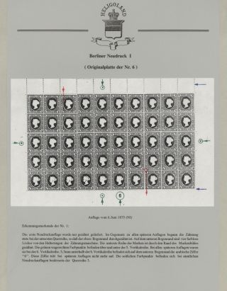 HELIGOLAND - STUDY COLLECTION OF REPRINTS – sheet 218