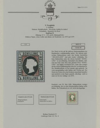 HELIGOLAND - STUDY COLLECTION OF REPRINTS – sheet 220