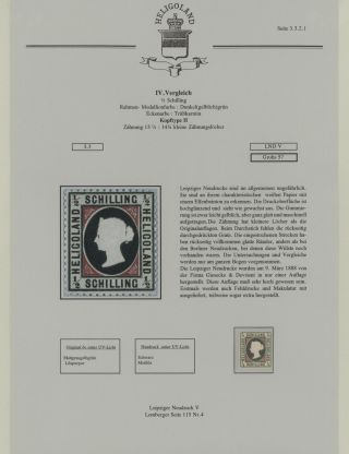 HELIGOLAND - STUDY COLLECTION OF REPRINTS – sheet 222