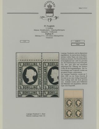 HELIGOLAND - STUDY COLLECTION OF REPRINTS – sheet 224