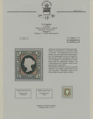 HELIGOLAND - STUDY COLLECTION OF REPRINTS – sheet 228