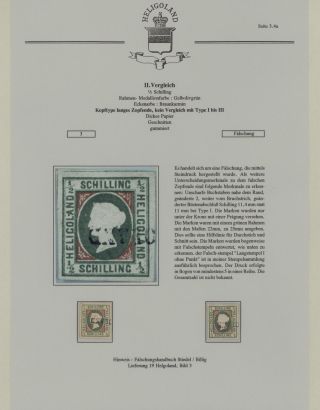 HELIGOLAND - STUDY COLLECTION OF REPRINTS – sheet 230