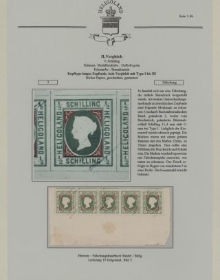 HELIGOLAND - STUDY COLLECTION OF REPRINTS – sheet 231