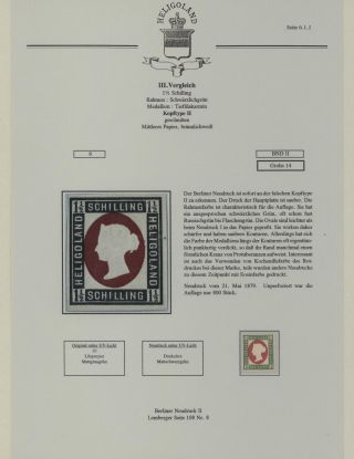 HELIGOLAND - STUDY COLLECTION OF REPRINTS – sheet 234