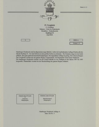HELIGOLAND - STUDY COLLECTION OF REPRINTS – sheet 235
