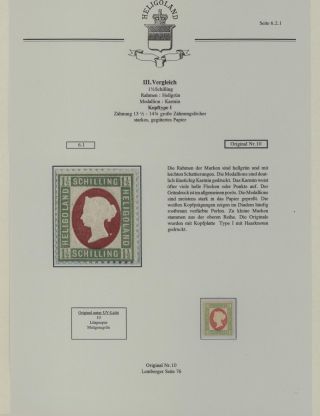 HELIGOLAND - STUDY COLLECTION OF REPRINTS – sheet 236
