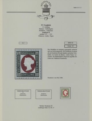 HELIGOLAND - STUDY COLLECTION OF REPRINTS – sheet 242