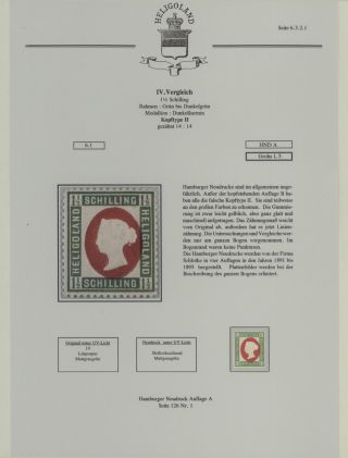 HELIGOLAND - STUDY COLLECTION OF REPRINTS – sheet 244