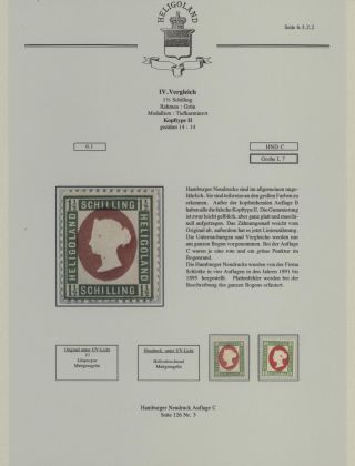 HELIGOLAND - STUDY COLLECTION OF REPRINTS – sheet 247