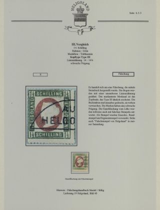 HELIGOLAND - STUDY COLLECTION OF REPRINTS – sheet 252