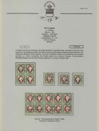 HELIGOLAND - STUDY COLLECTION OF REPRINTS – sheet 253