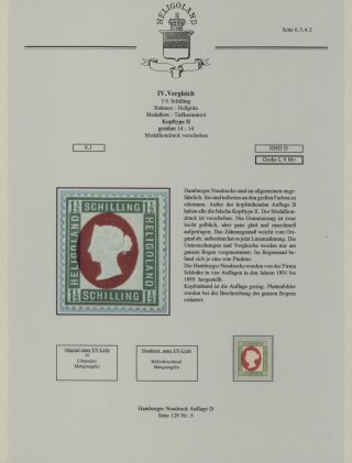 HELIGOLAND - STUDY COLLECTION OF REPRINTS – sheet 255