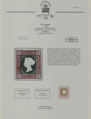 HELIGOLAND - STUDY COLLECTION OF REPRINTS – sheet 262