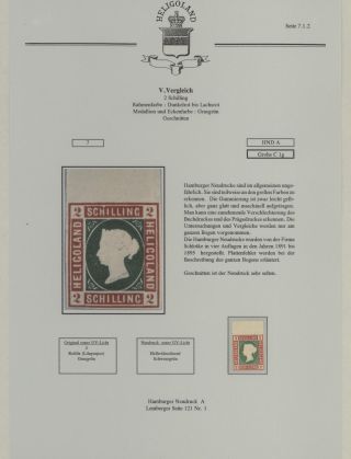 HELIGOLAND - STUDY COLLECTION OF REPRINTS – sheet 263