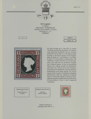 HELIGOLAND - STUDY COLLECTION OF REPRINTS – sheet 265