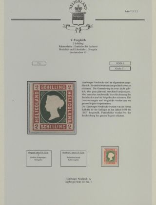 HELIGOLAND - STUDY COLLECTION OF REPRINTS – sheet 267