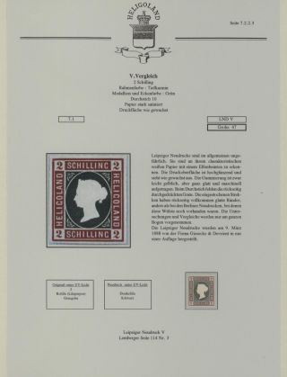 HELIGOLAND - STUDY COLLECTION OF REPRINTS – sheet 268