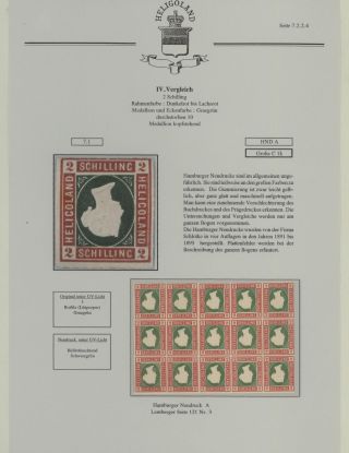 HELIGOLAND - STUDY COLLECTION OF REPRINTS – sheet 270