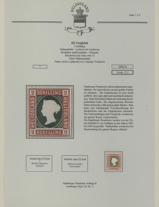HELIGOLAND - STUDY COLLECTION OF REPRINTS – sheet 273