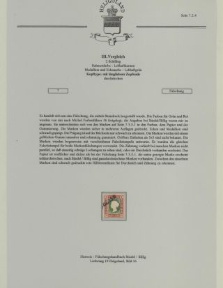 HELIGOLAND - STUDY COLLECTION OF REPRINTS – sheet 275