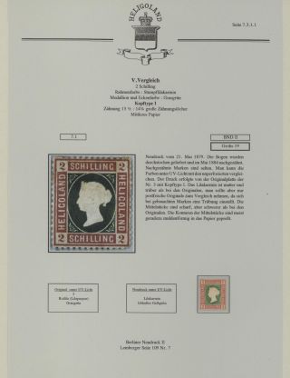 HELIGOLAND - STUDY COLLECTION OF REPRINTS – sheet 276
