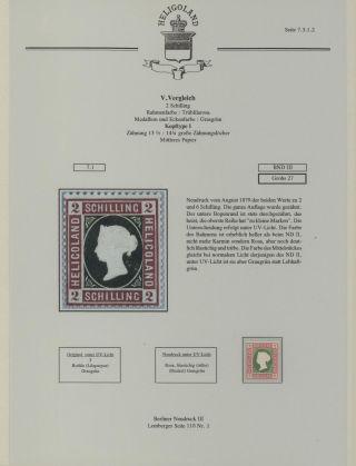 HELIGOLAND - STUDY COLLECTION OF REPRINTS – sheet 277