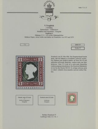 HELIGOLAND - STUDY COLLECTION OF REPRINTS – sheet 278