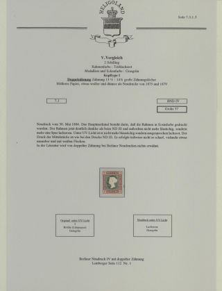 HELIGOLAND - STUDY COLLECTION OF REPRINTS – sheet 280