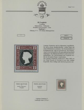 HELIGOLAND - STUDY COLLECTION OF REPRINTS – sheet 281