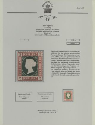 HELIGOLAND - STUDY COLLECTION OF REPRINTS – sheet 283