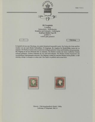 HELIGOLAND - STUDY COLLECTION OF REPRINTS – sheet 287