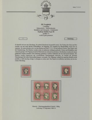 HELIGOLAND - STUDY COLLECTION OF REPRINTS – sheet 289