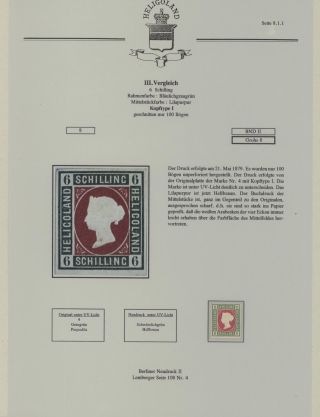 HELIGOLAND - STUDY COLLECTION OF REPRINTS – sheet 293