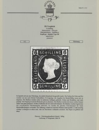 HELIGOLAND - STUDY COLLECTION OF REPRINTS – sheet 296