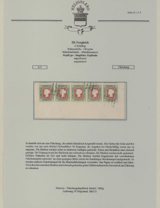 HELIGOLAND - STUDY COLLECTION OF REPRINTS – sheet 297