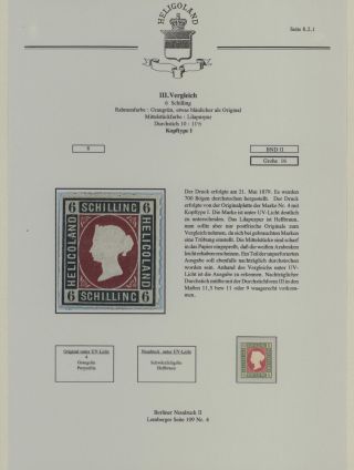 HELIGOLAND - STUDY COLLECTION OF REPRINTS – sheet 298
