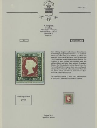 HELIGOLAND - STUDY COLLECTION OF REPRINTS – sheet 299