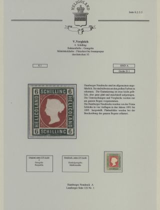 HELIGOLAND - STUDY COLLECTION OF REPRINTS – sheet 300