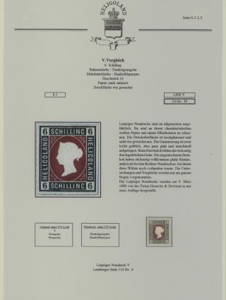 HELIGOLAND - STUDY COLLECTION OF REPRINTS – sheet 302