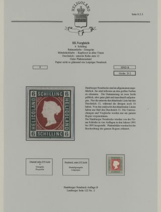HELIGOLAND - STUDY COLLECTION OF REPRINTS – sheet 304