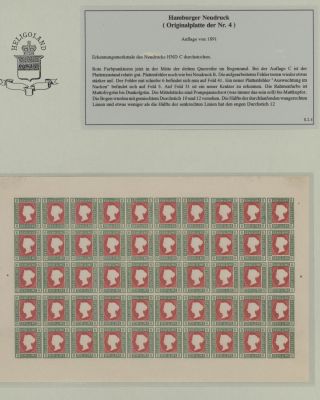HELIGOLAND - STUDY COLLECTION OF REPRINTS – sheet 306
