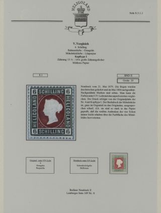 HELIGOLAND - STUDY COLLECTION OF REPRINTS – sheet 309