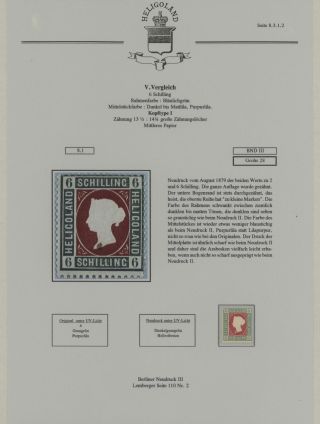 HELIGOLAND - STUDY COLLECTION OF REPRINTS – sheet 310